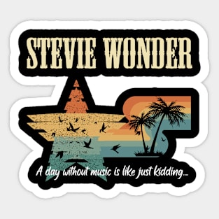 STEVIE WONDER SONG Sticker